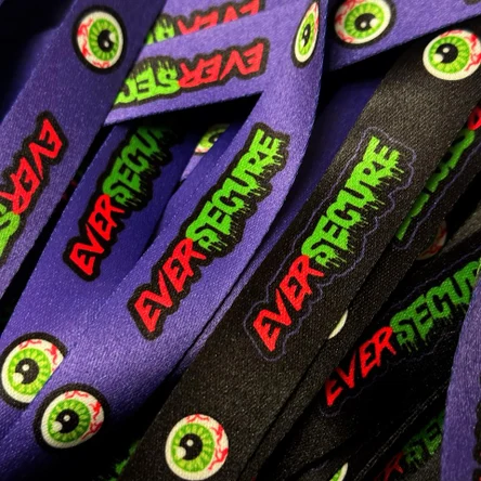 Фиолетовая лента для бейджа